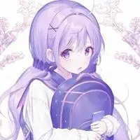 紫色卡通头像 紫色可爱卡通女生头像