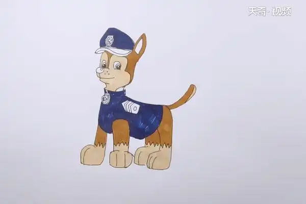小警犬简笔画