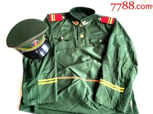 87武正品涤卡冬常服套装早期双黄杠(1990年3505厂)