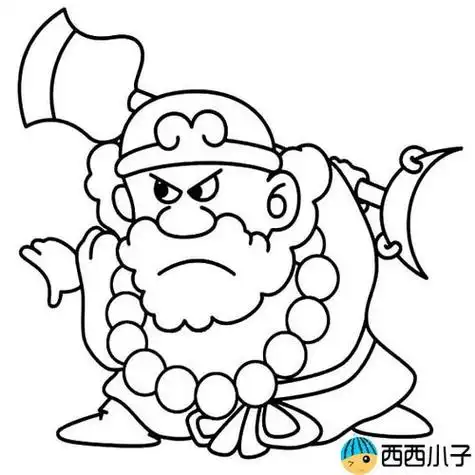 西游记人物简笔画西游记人物简笔画四人