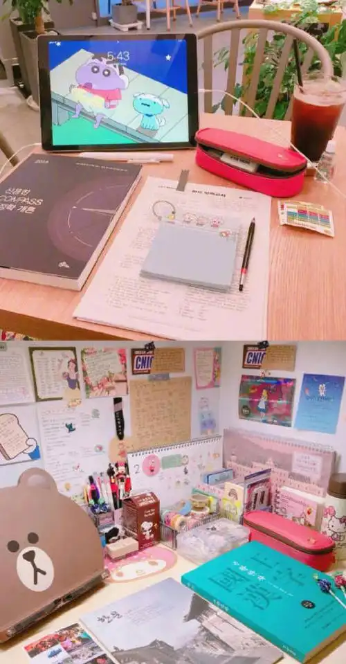 少女心书桌布置