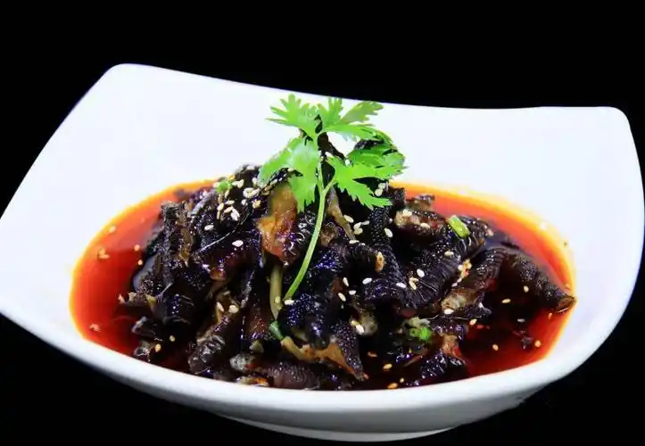 益旺麻辣鸡脚脱骨黑鸡爪无骨凤爪香辣乌鸡爪卤味零食250g四川盐帮