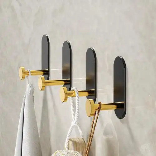 轻奢浴室挂钩打孔卫生间衣服挂衣壁挂墙壁强力挂钩