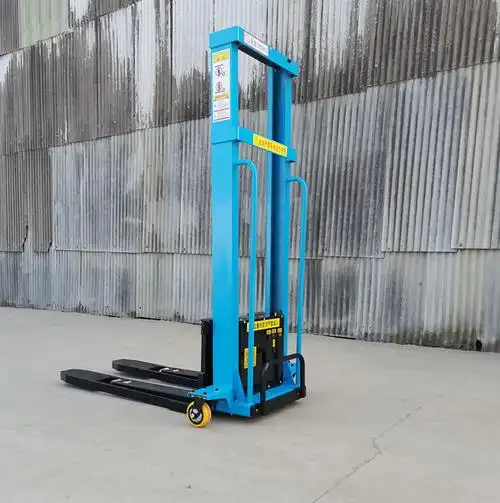 电动随车叉车上下货全自动升降手推便携式堆高1吨升高搬运装卸车 载重