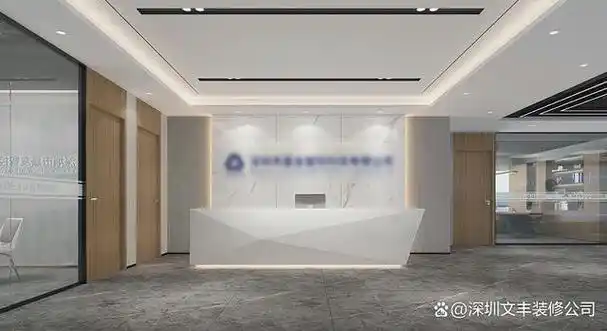 9套办公室前台设计效果图-岩板 饰面 烤漆玻璃你更喜欢哪种?