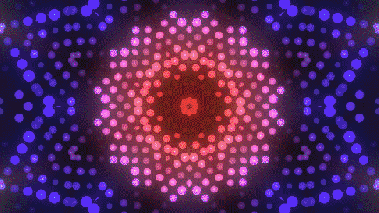 绚丽灯光万花筒舞台gif