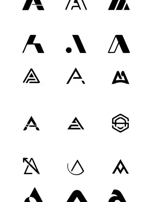 字母a图形logo灵感素材分享图形参考