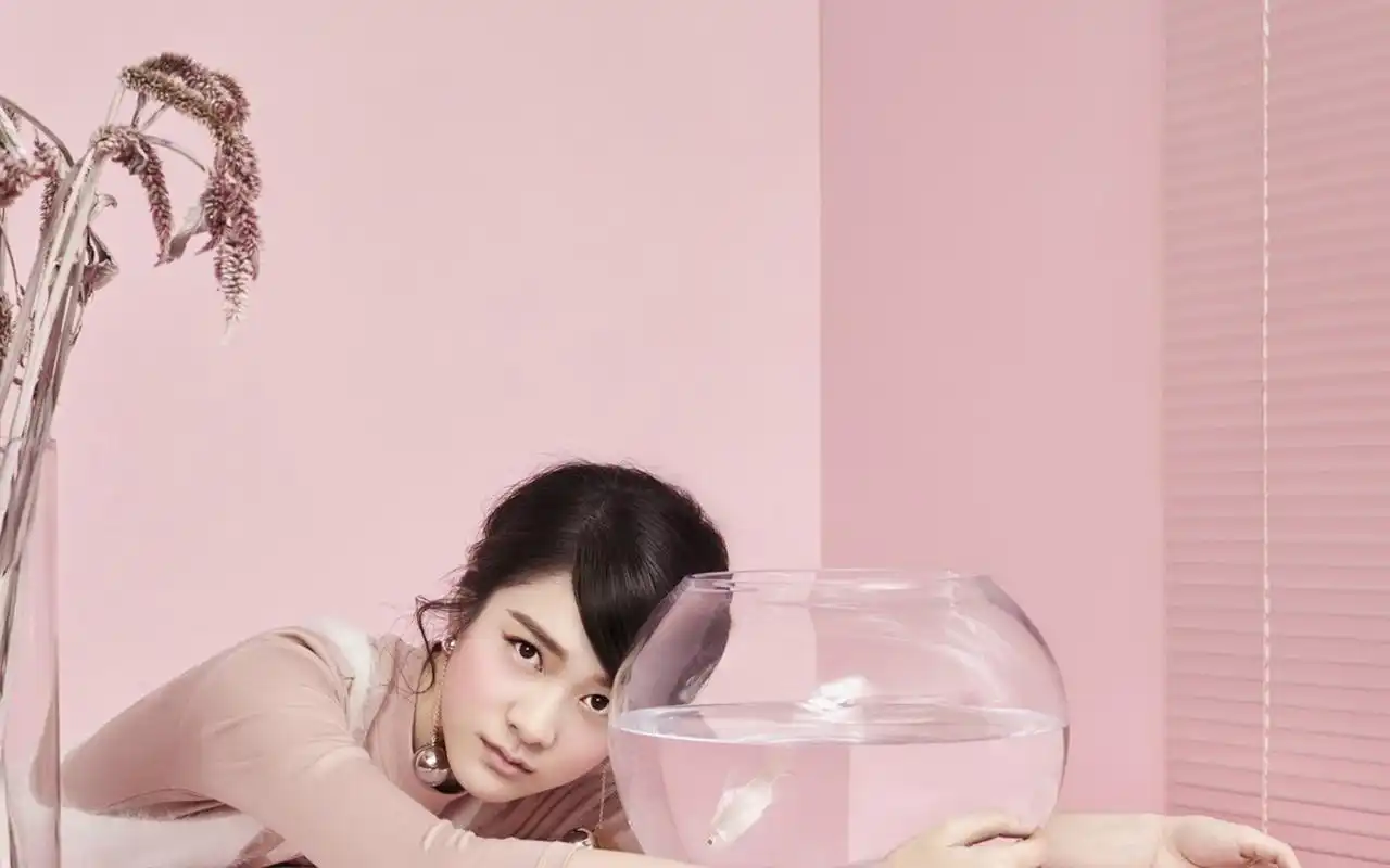 美女小花张雪迎可爱写真图片桌面壁纸