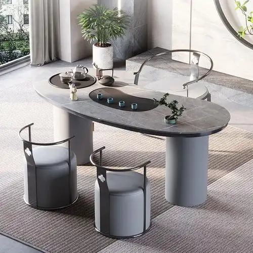 极简茶桌家用茶室阳台小茶台功夫茶桌办公到多功能泡茶烧水一体茶桌