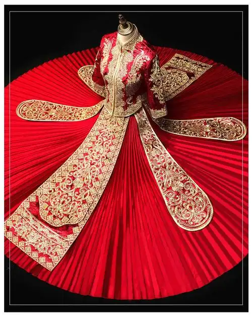 秀禾服新款新娘结婚女中式敬酒服古装嫁衣礼服禾秀服秀秋千坠珠联璧合