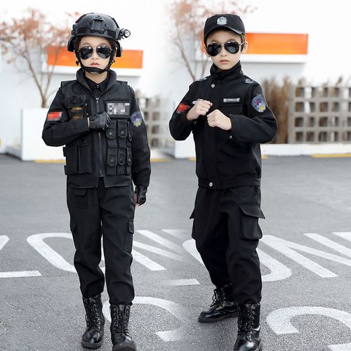 察儿童服装儿童特衣服察服男童套装幼儿园角色扮演表演服装官衣服