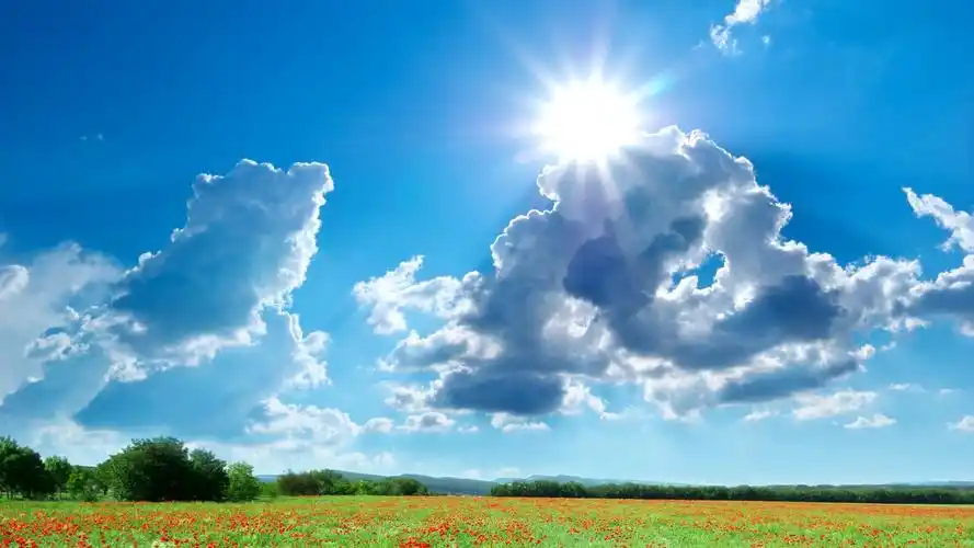 蔚蓝天空高清桌面壁纸