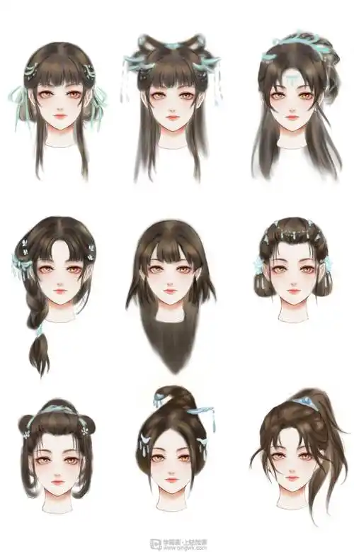 古风女性的发型设计