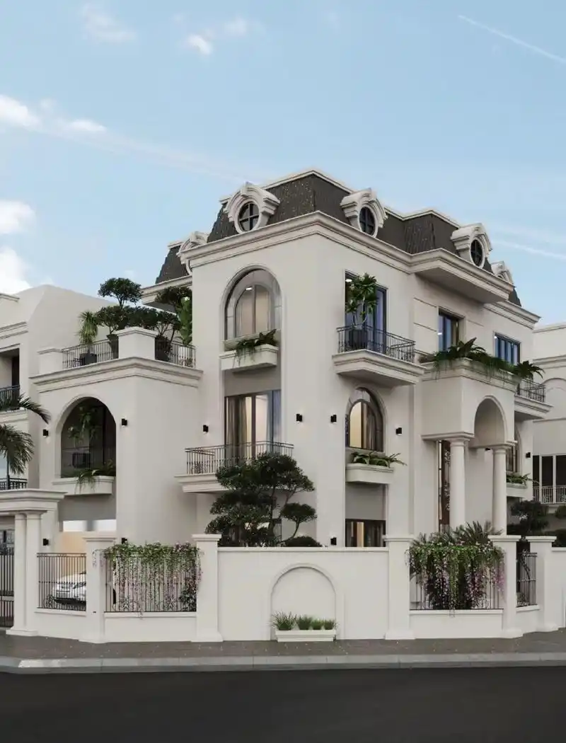 全网最美的法式自建别墅93 这款法式自建别墅外观高级大气7815