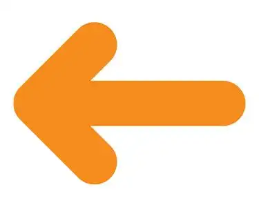 黄色左箭头素材