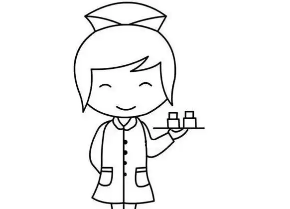 护士姐姐简笔画护士简笔画