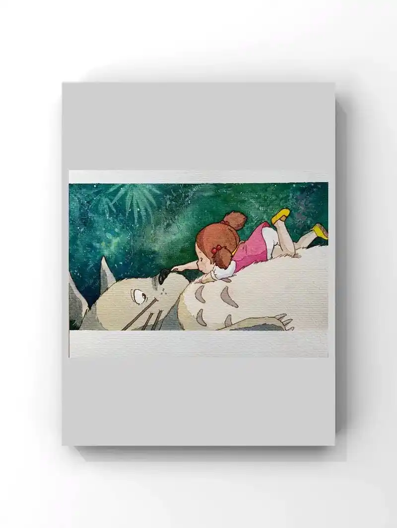 龙猫水彩手绘超详细步骤图宫崎骏动漫手绘