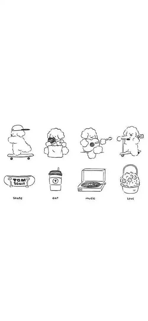 简约白底锁屏壁纸