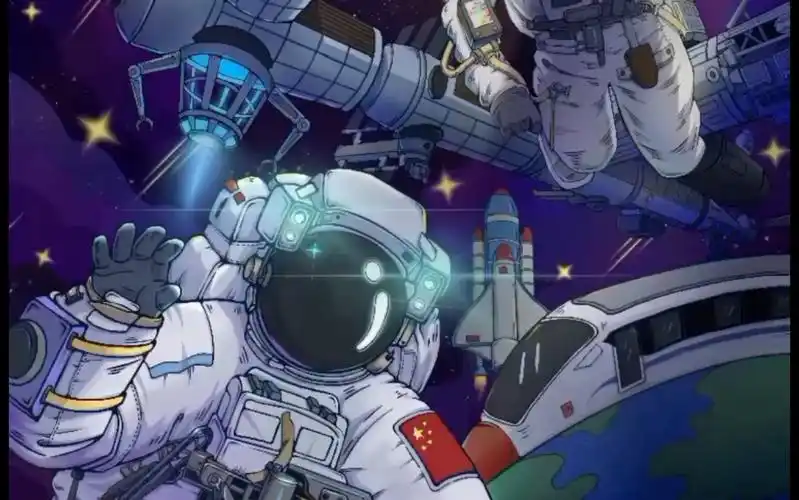 太空人宇航员插画