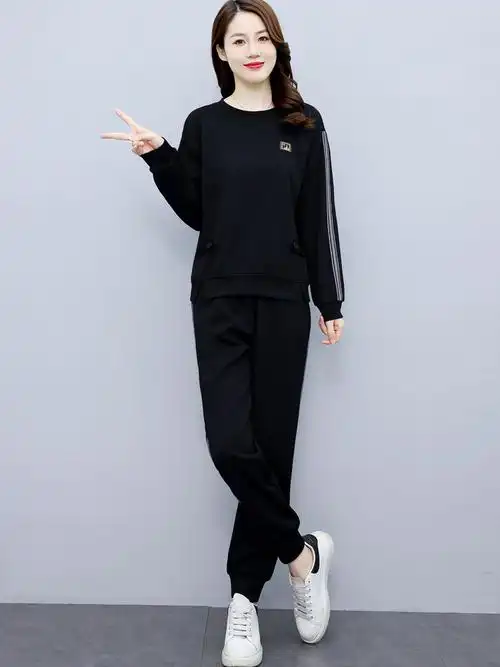 早秋秋季休闲时尚运动服套装2022新款女装初秋秋装家居服套装