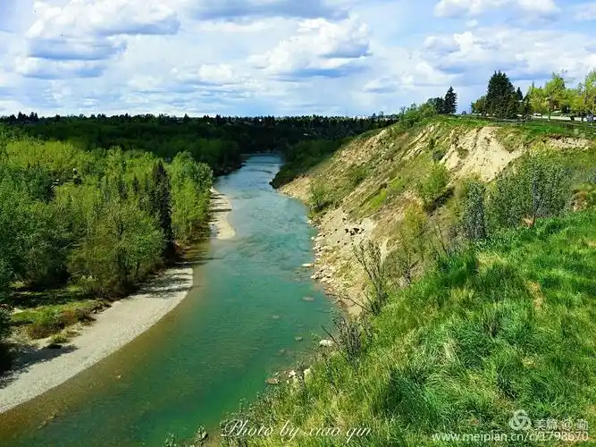 卡尔加里,清澈的河水,洁净的城.