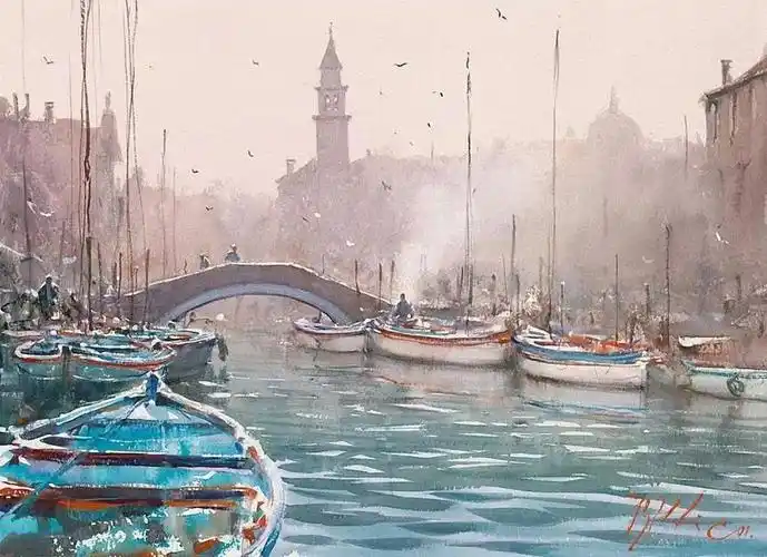 水彩画大师约瑟夫他的每一张作品都令人叹为观止