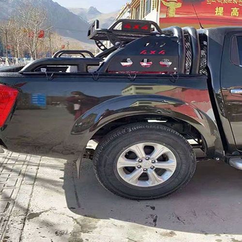 适用郑州日产纳瓦拉锐骐6np300皮卡改装加厚碳钢钢带防翻架