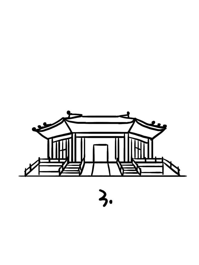 辽宁沈阳故宫,地标建筑简笔画教程36.地标建筑简笔画教程36 - 抖音