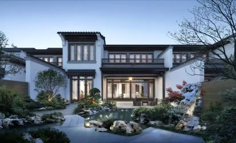 绿城桃花源纯低密中式合院示范区大美绽放