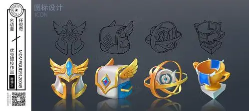 游戏ui——图标设计练习|ui|图标|名动漫 - 原创作品 - 站酷 (zcool)