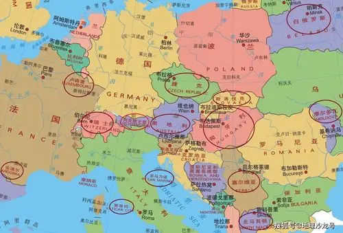 在全世界的所有国家中,有哪些国家是"内陆国"?