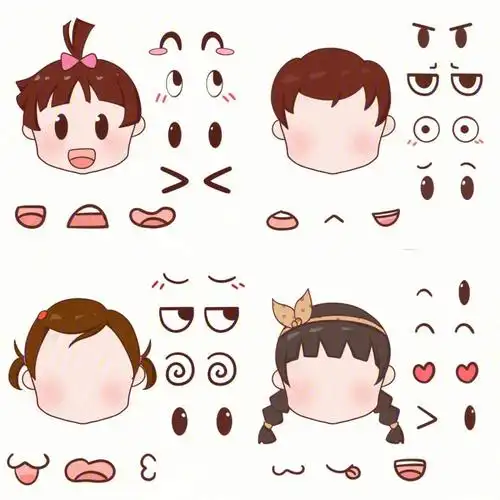 认识五官表情贴自制玩教具