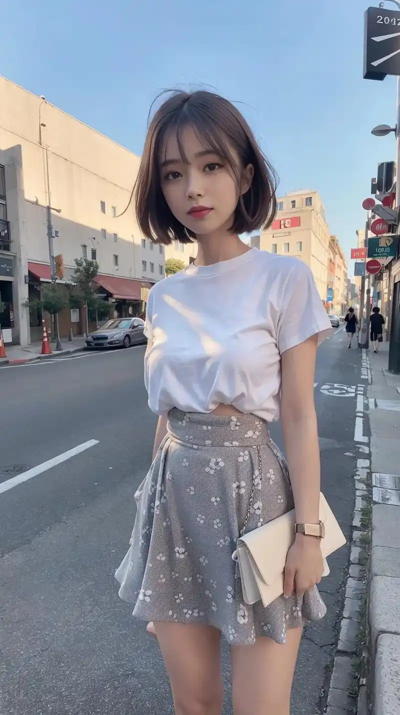 夏季穿搭 #你的短发女孩已 - 抖音