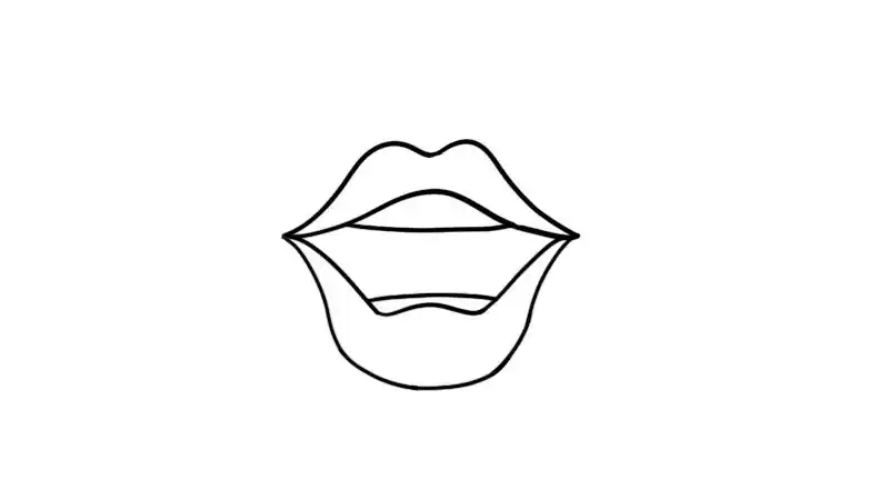 人嘴怎么画简笔画6