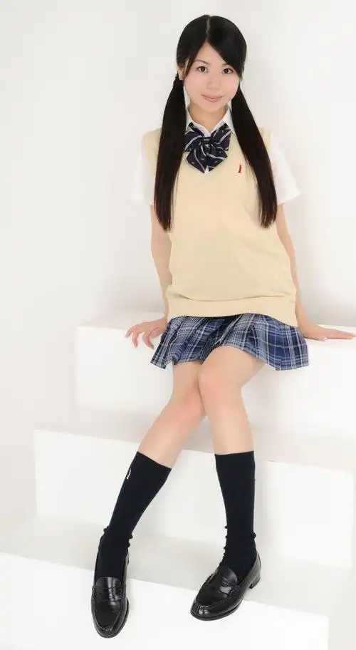 池原冬実日本模特校服系列萝莉控双马尾