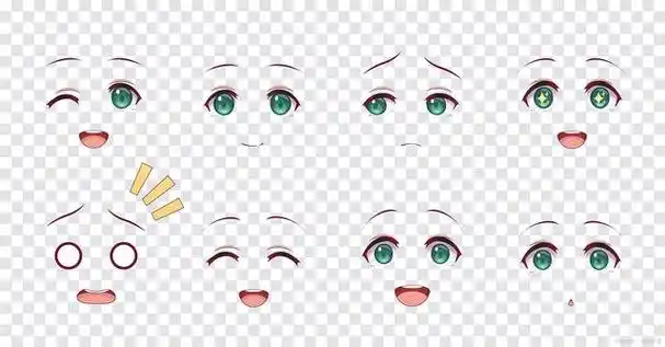 q版人物眼睛的绘制过程包括确定眼睛大形,绘制基本结构,绘制眼珠,绘制