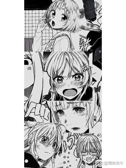 日漫/黑白/拼接壁纸 日漫/黑白系/动漫女头拼接/壁纸 	 愿喜
