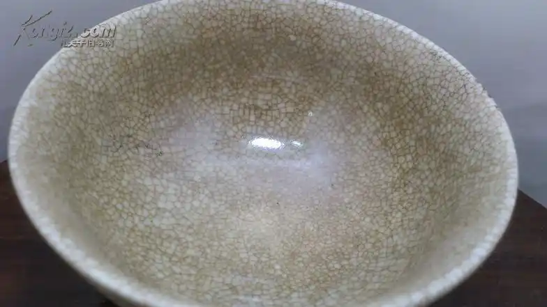 晚清民国仿哥窑开片小碗 民窑传世生活用瓷 包真包老