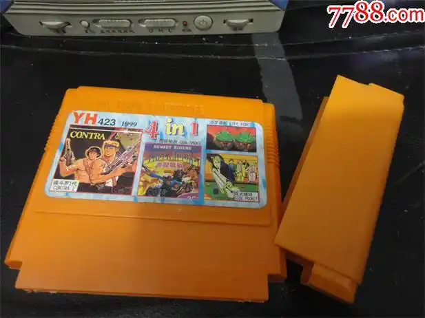 上世纪8090年代电视游戏机插卡卡带4合一第贰肆组