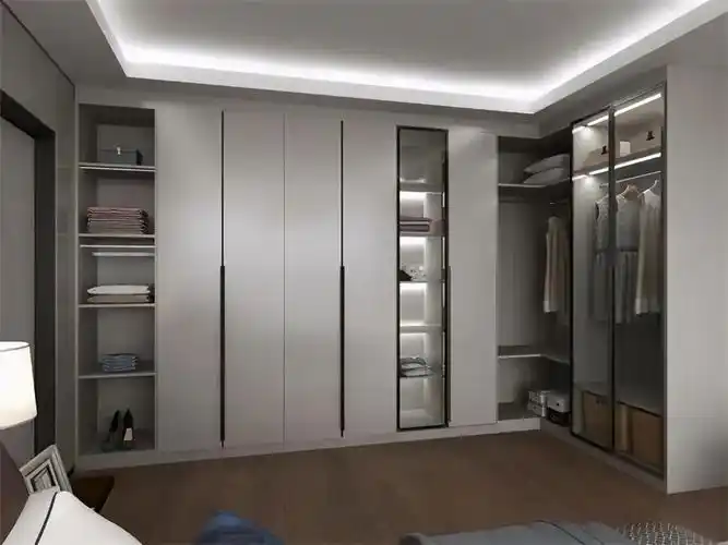 毫不夸张,卧室里这样装个l型衣柜,完全可以抵得上一个衣帽间