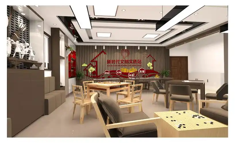 社区新时代文明实践活动室|空间|建筑设计|济宁泊远广告装饰 - 原创作