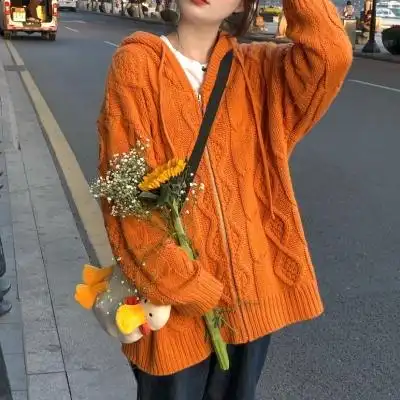 高清精选女头橙色系列图片,女生头像图片