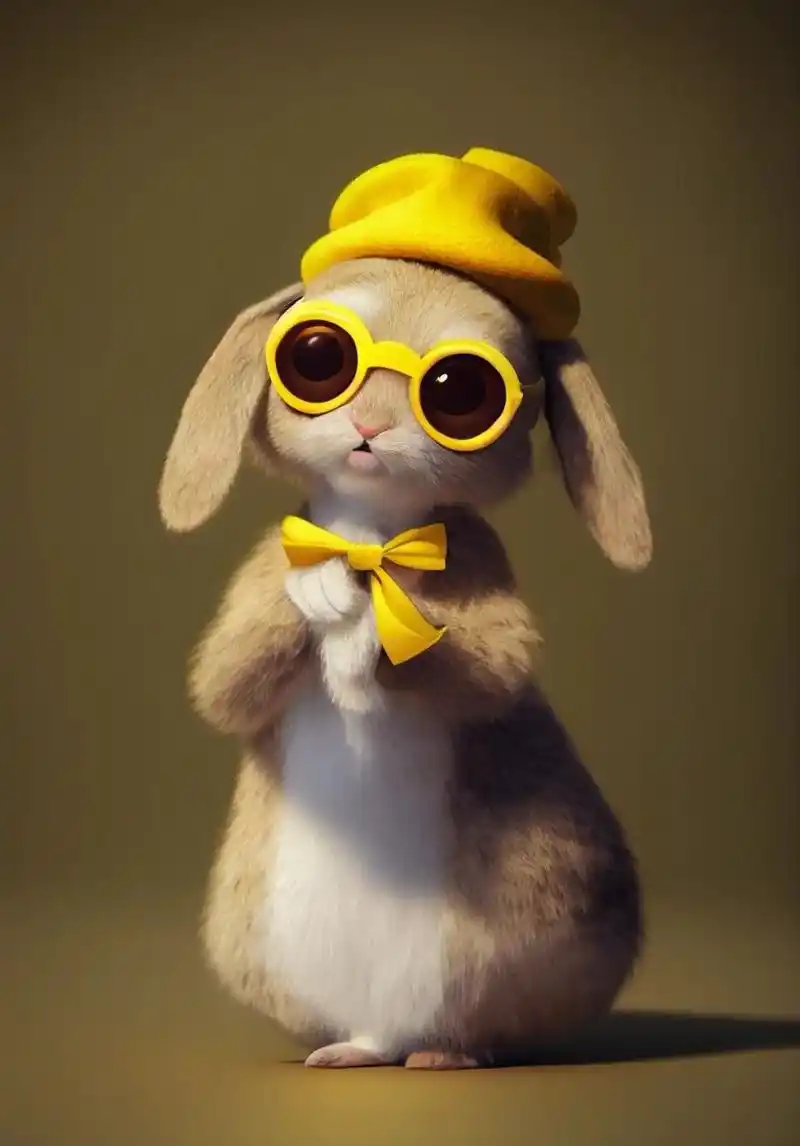 可爱的小兔子壁纸系列二,天冷要加衣哦,24张无水印