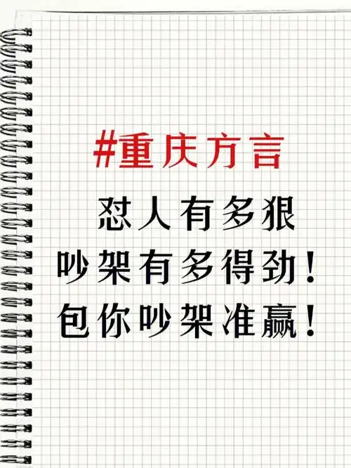 都说掌握一门98方言的精髓,便是从怼人开始～重庆话听起来很有气势