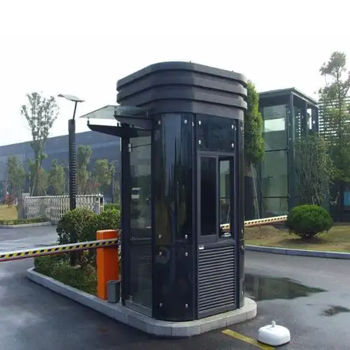 河南小区移动保安亭不锈钢 活动成品岗亭保安岗停车场收费岗亭