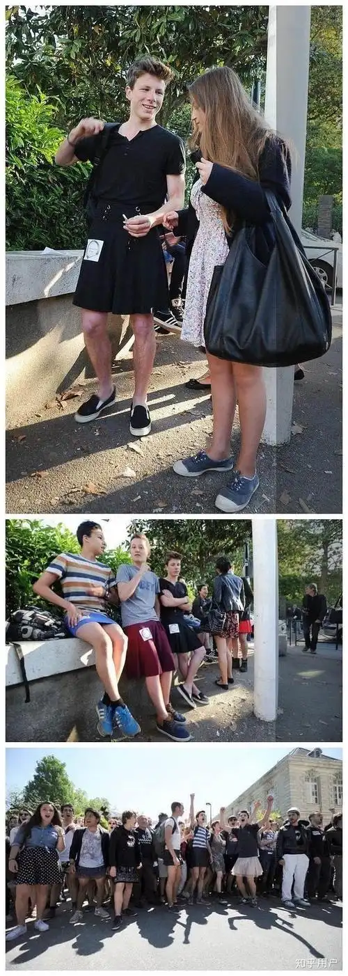 男生穿超短裙上街可以吗? - 知乎