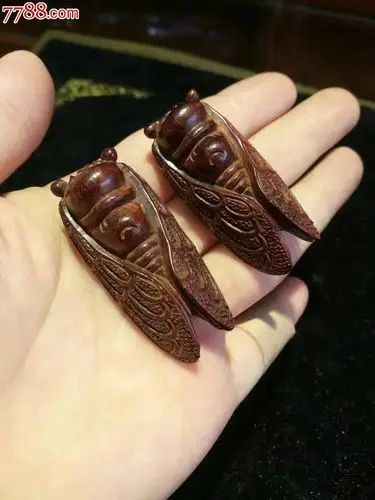 小叶紫檀吊坠蝉一鸣惊