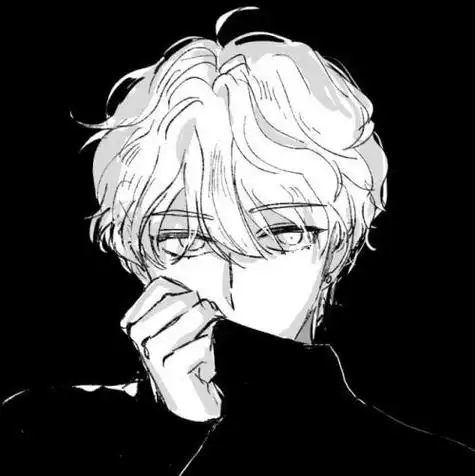 男生失恋动漫高清头像黑白