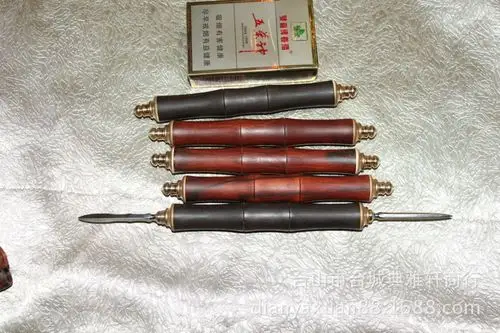 茶刀 开茶双头刀 双头茶叶刀 酸枝茶刀 黄花梨茶刀 茶具