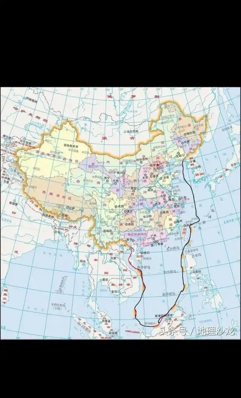 中国领土与领海.看明白了吗? 这么大的海域,怎么也得 9 艘 - 抖音